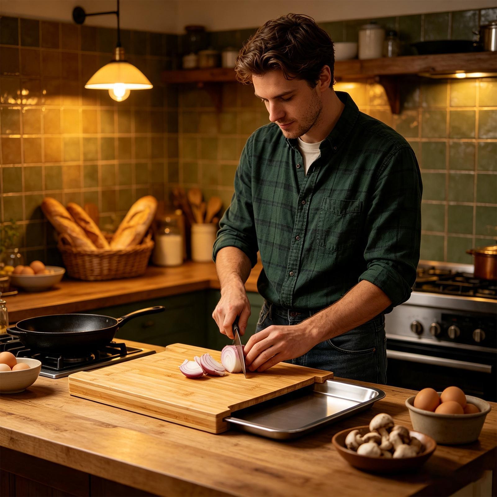 Wooden Cutting Board Non-Slip  - Bamboo Cutting Board review and price