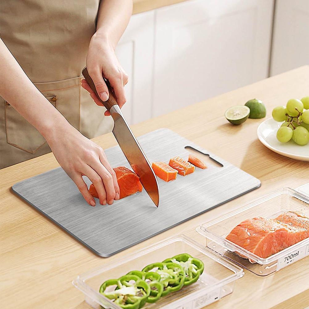 Thickened Stainless Steel Cutt - Bamboo Cutting Board review and price