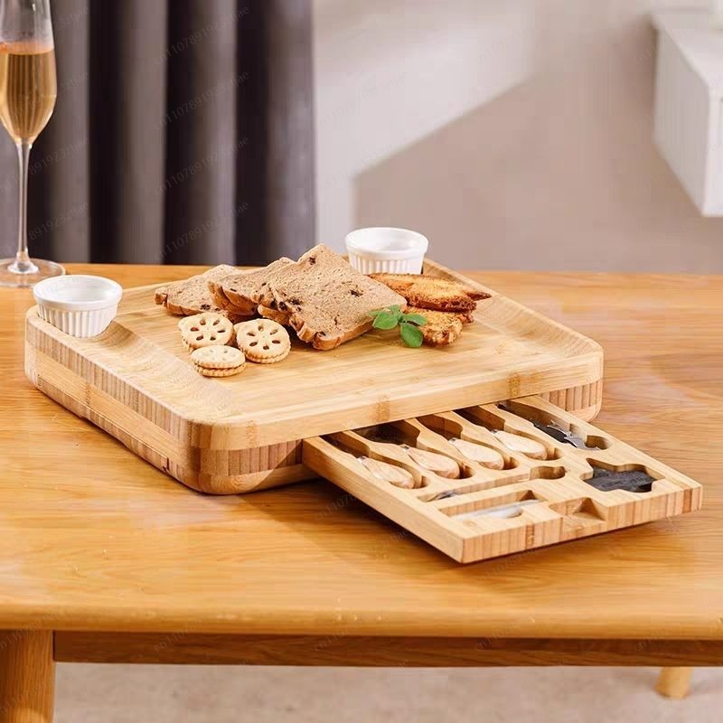 3-Drawer Bamboo Cheese & Cutti - Bamboo Cutting Board review and price