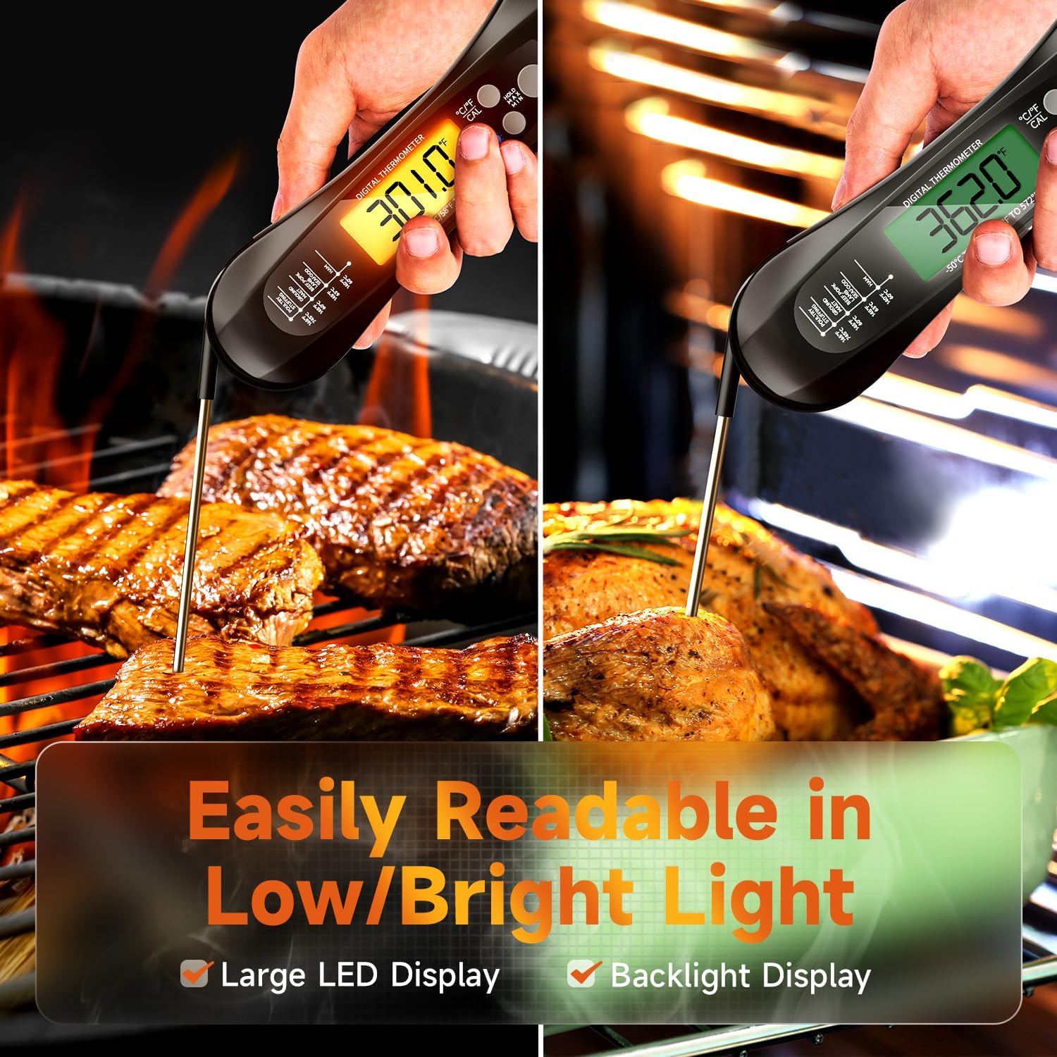 Digital Instant Read Meat Ther - Instant Read Thermometer review and price