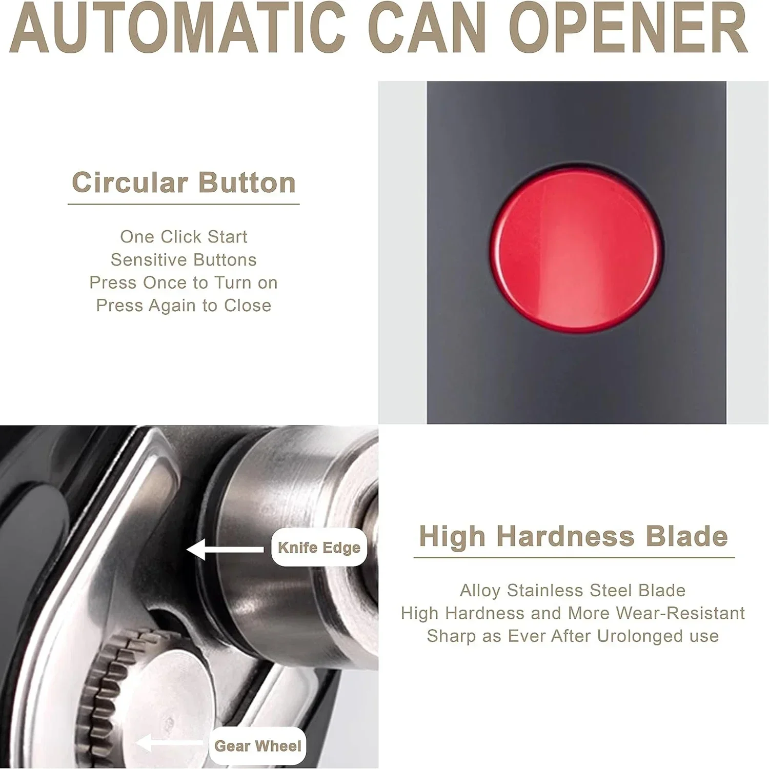 Electric Can Opener One Touch  - Kitchen Gadgets Jar Openers review and price