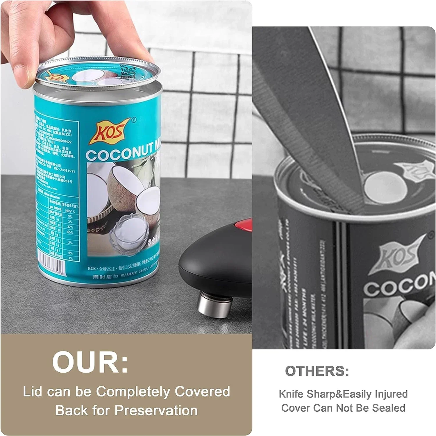 Electric Can Opener One Touch  - Kitchen Gadgets Jar Openers review and price