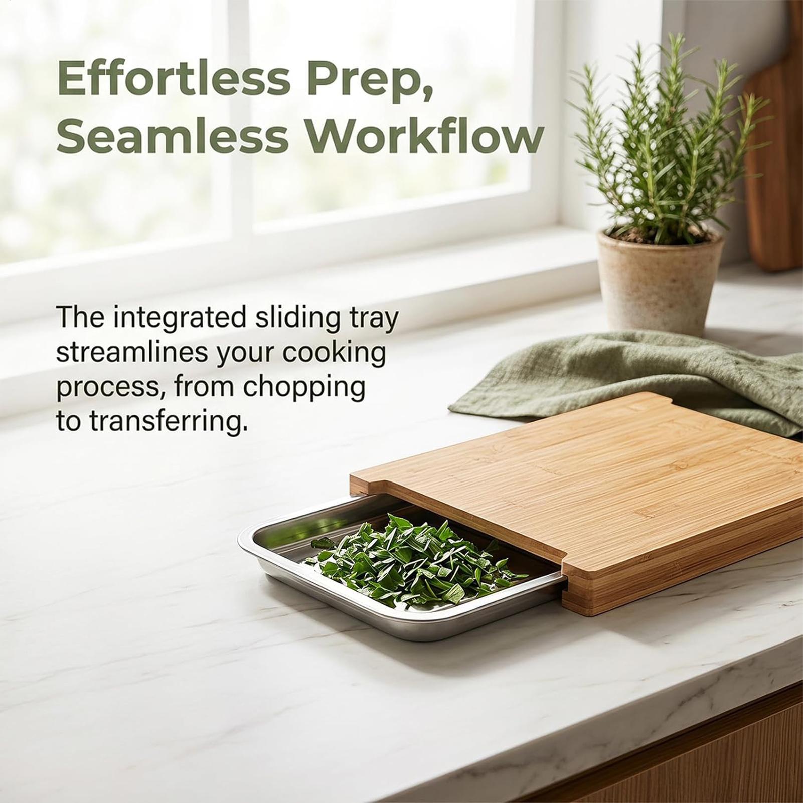 Wooden Cutting Board Non-Slip  - Bamboo Cutting Board review and price