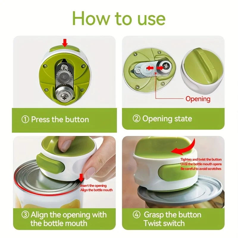 Portable Manual Can Opener Bee - Kitchen Gadgets Jar Openers review and price