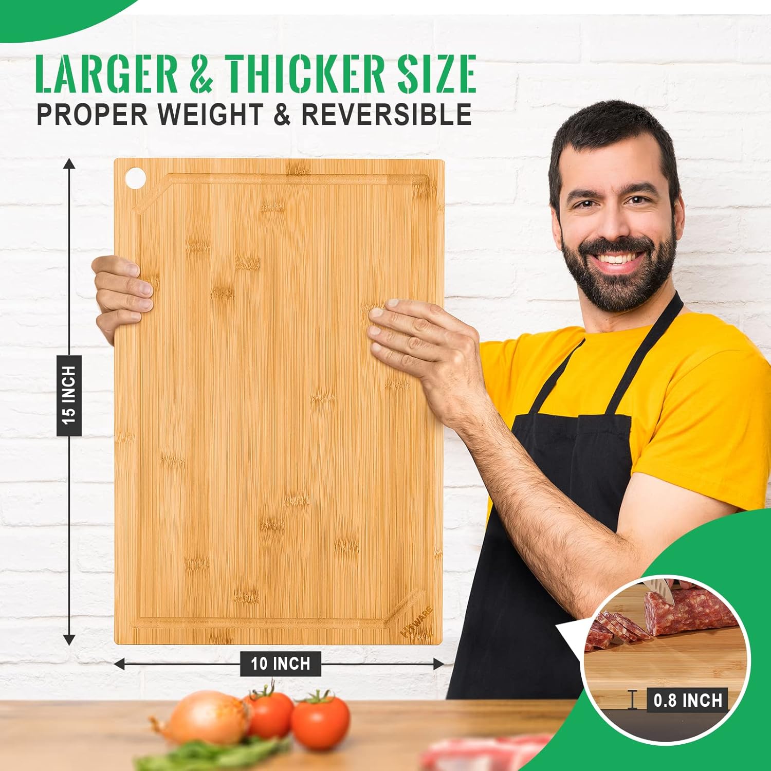 Bamboo Cutting Board for Kitch - Bamboo Cutting Board review and price