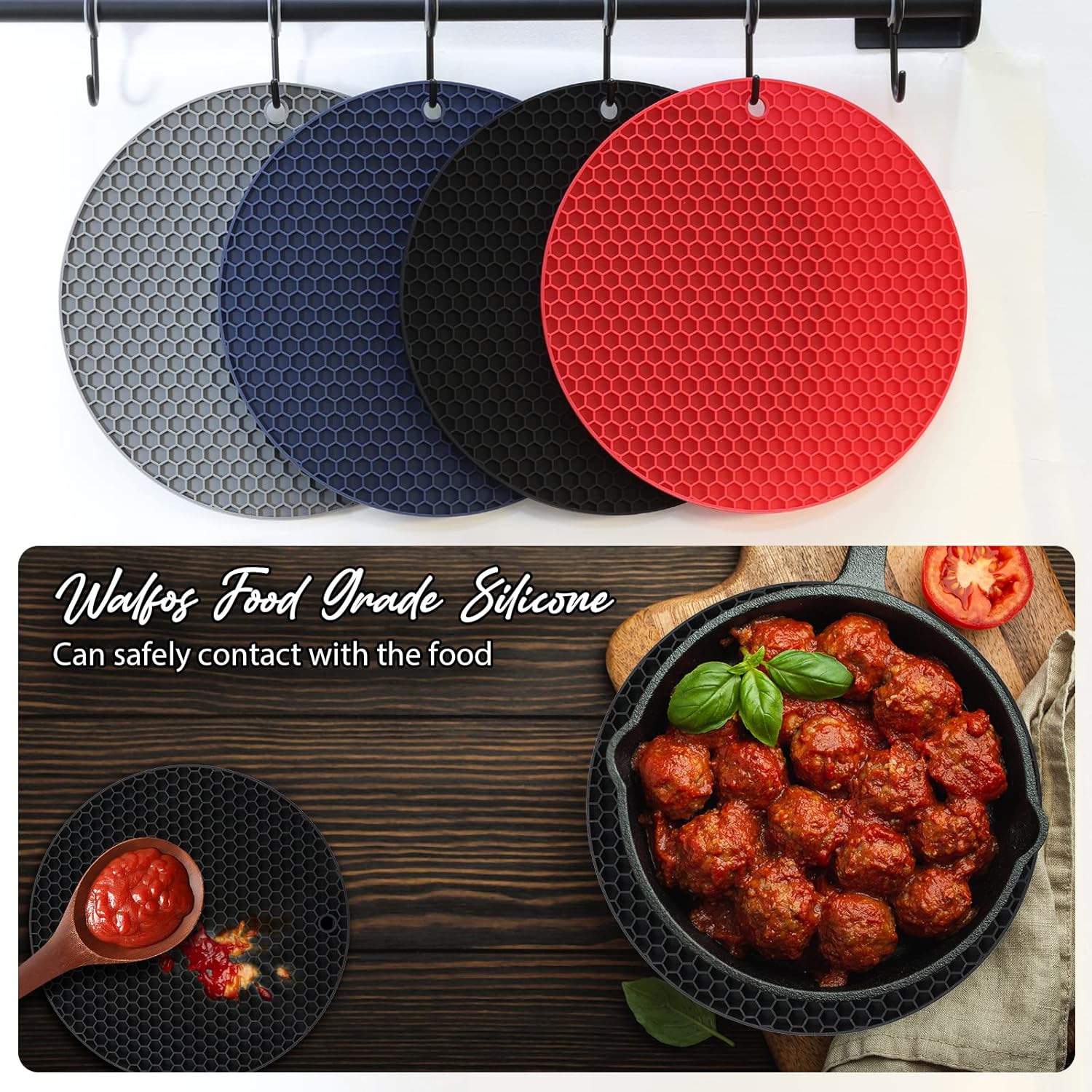 Silicone Trivet Mats Heat Resi - Kitchen Gadgets Jar Openers review and price