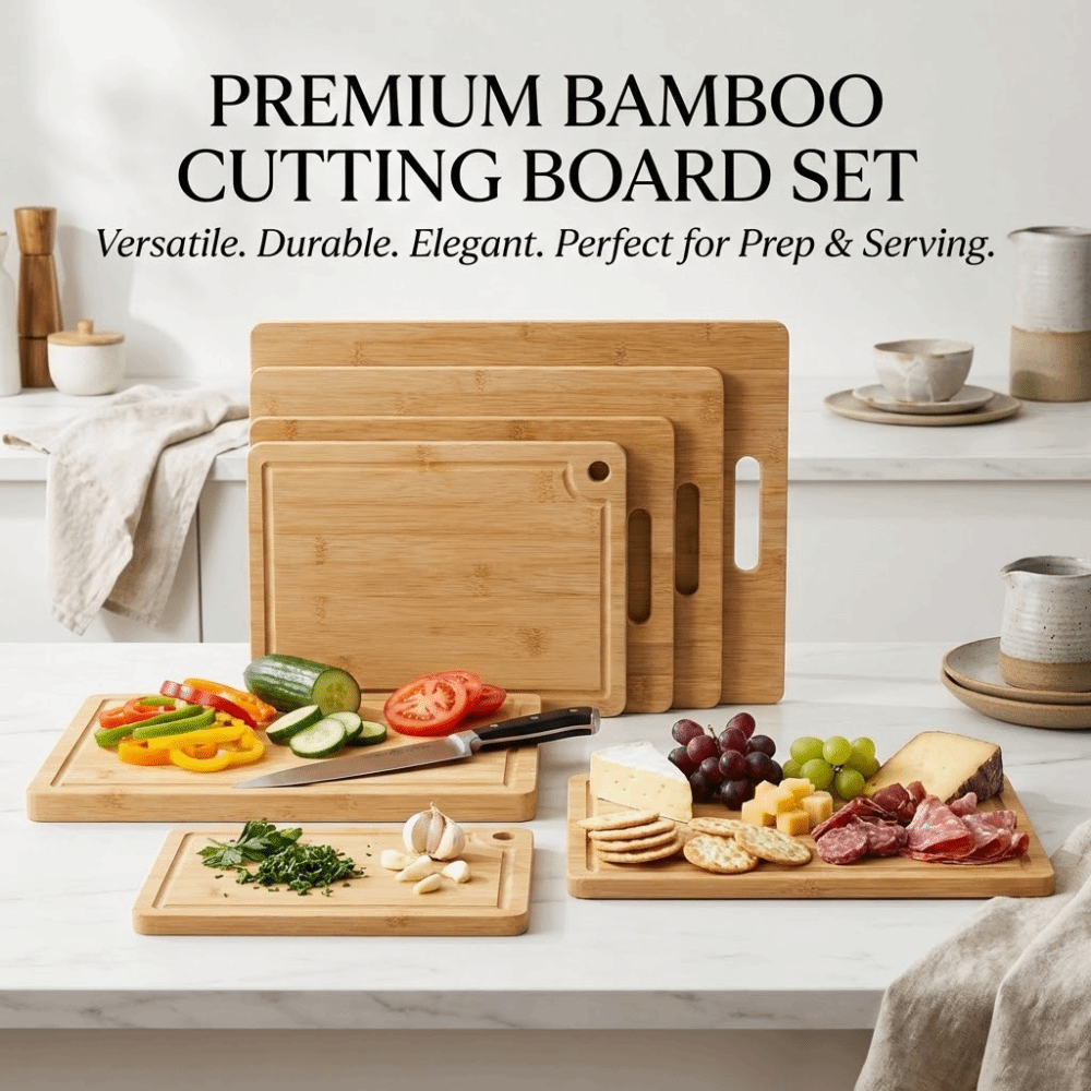 Eco-Friendly Bamboo Wooden Cut - Bamboo Cutting Board review and price